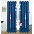 thumbnail image 2 of Coolnut July 4th Celebration Day Blackout Curtain for Bedroom, 2 Panels Thermal Insulated Blackout Drapes Long Darkening Curtains with Grommets for Living Room 55 x 72 Inch, 2 of 5
