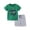 Green, variant on MXIEZI 2-8T Boys T-Shirt Clothes Summer 2PCS Outfits for Toddler Kids Dinosaur Embroidery Short Sleeve T-Shirt Shorts Set