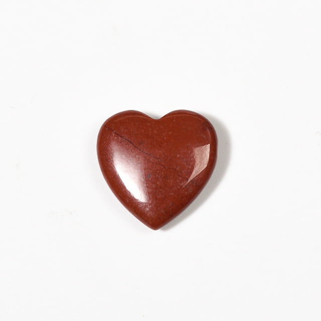 Xiao Hua 10 piezas de mini piedra cruda de cristal rojo natural de 2 * 2 cm en forma de corazón, accesorio de piedra natural, colgante, decoración DIY, accesorios de regalo