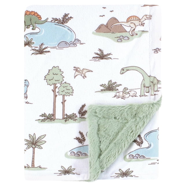 Manta de Peluche Hudson Baby Dinosaurio 76x102 cm Suave y Acogedora