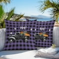thumbnail image 5 of Outdoor Waterproof Pillow Covers Halloween Pumpkin Ghost Face Decorative Throw Pillow Protectors,Orange Horror Smile Pillowcase Cushion Cases for Patio Sofa Garden Couch,20x20in,Pack of 2, 5 of 9