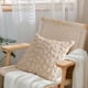 thumbnail image 5 of Herunwer Spring Pillow Covers Farmhouse Decor Beige Eucalyptus Leaves Soft Plush Faux Fur Jacquard Spring Summer Throw Pillows for Bedroom Sofa Home Decor, 5 of 6