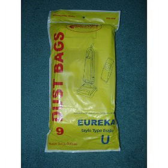 Compatible with Eureka Style U Single Wall Vacuum Bags - 9 Pack