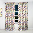 thumbnail image 2 of Designart 'Multicolor Watercolor Spots With Pattern' Modern & Contemporary Curtain Panel, 2 of 5