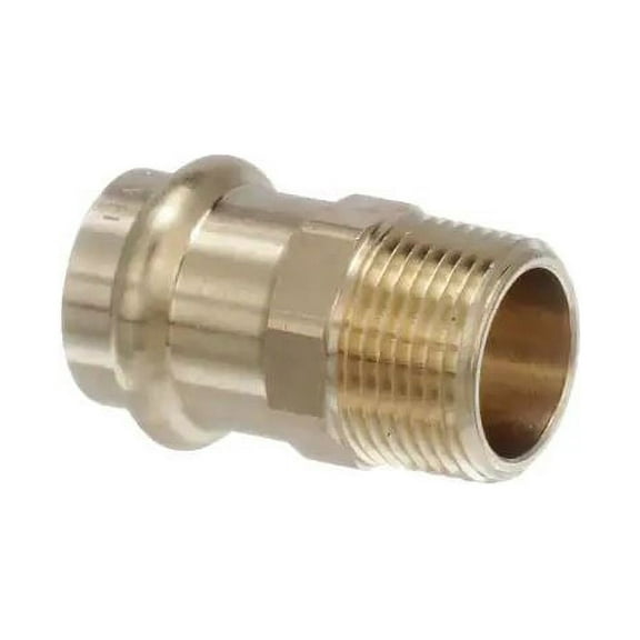 Viega ProPress 1/2 in. Press x 1/2 in. MPT Zero-Lead Bronze Adapter Fitting