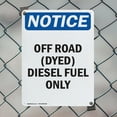 thumbnail image 5 of (2 Pack) Off Road (Dyed) Diesel Fuel Only OSHA Notice Sign 18 Inch X 24 Inch Plastic Sign, Weather Resistant, UV Protected for Workplace, Business, and Construction Site, Made in the, 5 of 8