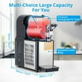 thumbnail image 2 of Garvee Slushy Machine for Frozen Drinks, 0.8 Gal x 1 Tank Mini Slushie Maker for Home & Commercial, 300W, Black, 2 of 7