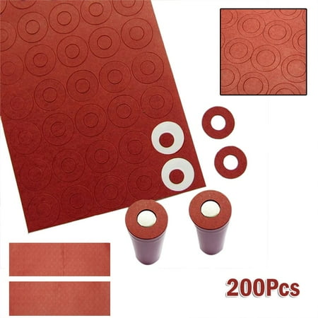 

BAMILL 200Pcs Battery Insulators Adhesive Paper Hollow Insulating Gasket For-18650