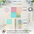 thumbnail image 4 of - Transparent Sticky Note Set, 1000 Sheets, Colorful, Bible Sticky Notes Clear Sticky Notes Transparent, Transparent Sticky Notes for Bible Study, Stocky Notes for Bible Journaling, 4 of 8