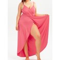 thumbnail image 1 of Women's Sexy Deep V-Neckline Maxi Backless Beach Dress Bikini Wrap Swimsuit Strap Cover Up Plus Dresses, 1 of 5