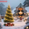 thumbnail image 3 of Elegant Metal Hanging Christmas Tree Wind Decorations - Festive Garden Spinners with Intricate Patterns for Yard and Outdoor Decor, 3 of 7