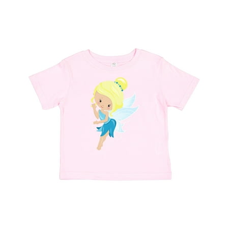 

Inktastic Cute Fairy Magic Fairy Forest Fairy Blonde Hair Gift Toddler Toddler Girl T-Shirt