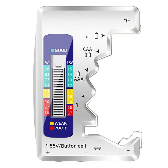 MasteelfCA Durable Battery Tester Portable Battery Checker Universal Battery Checker