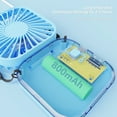 thumbnail image 5 of Fnochy Clearance Portable USB Rechargeable Handheld Mini Fan with 3 Speeds, Foldable Stand for Desktop Outdoor Travel Office Neck Hanging Ultra-Lightweight Cooling, 5 of 6