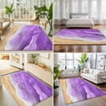 thumbnail image 4 of Area Rugs 2.7'x5', Purple Coastal Beach Carpet Runner Indoor Outdoor Rugs Home Decor Aesthetic, Summer Nautical Ocean Beige Seaside Non Slip Mats Washable Accent Rug for Living Room Bedroom, 4 of 8