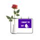 thumbnail image 1 of Comer panqueques deseo vida Botella de decoración de jarrones colgantes de flores rosas artificiales, 1 of 3