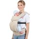 thumbnail image 1 of Cinturón portabebés con asiento de cadera – pa de gallo de algodón de 280 g/m², soporte lumbar ergonómico, para recién nacidos a niños de 7 a 45 libras, malla transpirable, bolsillos de, 1 of 5