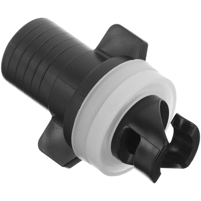 CIMAXIC Black Plastic Kayak Valve Adapter 1Set for Inflatable Boat Air Valve with Easy Installation and Tight Seal