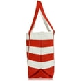 thumbnail image 7 of DALIX Striped Boat Bag Premium Cotton Canvas Tote in Red, 7 of 7