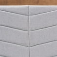 thumbnail image 3 of Baxton Studio Iden Light Grey and Brown Finished Wood King Size Headboard, 3 of 9