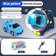 thumbnail image 4 of Mini Control Remoto Btafrte 2.4G Reloj Pulsera Coche Carreras 4CH RC Vehículo Azul, 4 of 9