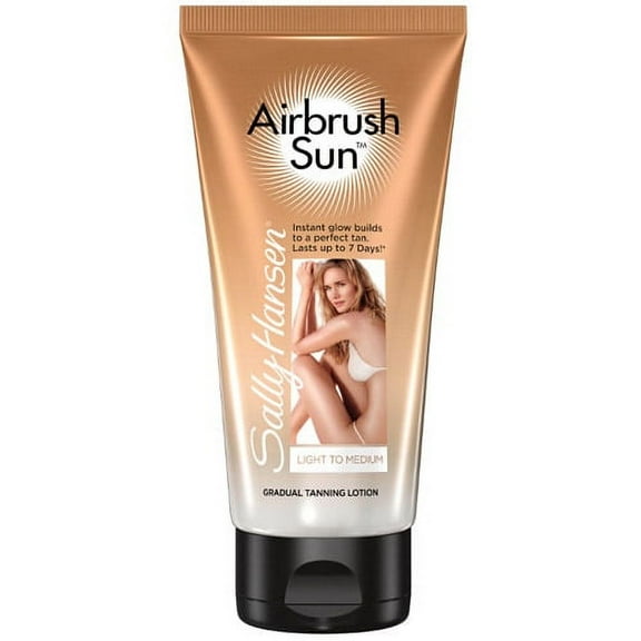 Sally Hansen Airbrush Sun Gradual Tanning Lotion, Light to Medium, 6 oz