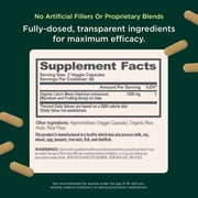 The Genius Brand Genius Lions Mane - Plant-Based Supplement for Memory, Focus & Mood Support - Organic & Non-GMO - 120 Veggie Capsules