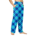thumbnail image 5 of JGNGSHN Men's Soft Lounge Pants with Pockets, Plaid Pajama Bottoms for Sleeping, Drawstring Waist Relax Fit PJs Trousers, 5 of 8
