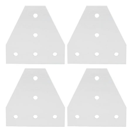 

4 Pcs T Shape Joining Plate Aluminium 5‑Hole Joint Bracket for Aluminum (4040T)