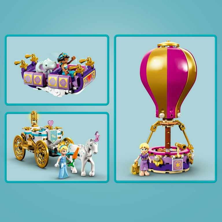 LEGO Disney Princess Enchanted Journey Building Set - 3in1 Playset with  Cinderella, Jasmine, Rapunzel Mini Dolls, Toy Horse & Carriage, Hot Air