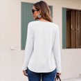 thumbnail image 5 of Towmus Long Sleeve Shirts for Women Business Casual Lace Tops Fall Fashion Clothes Workout Plus Size Winter Outfits, 5 of 7