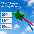 thumbnail image 2 of Star-Shaped Canvas Bean Bag Toss Prop With Rope Tails, Quartz Sand Filled Target Toss Game for Outdoor Games, Green, 2 of 6