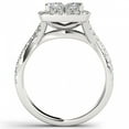 thumbnail image 3 of 2ct TW Diamond 14K White Gold Cluster Halo Twisted Shank Engagement ring, 3 of 5