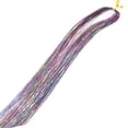 thumbnail image 1 of SharkTRUE Colorful Sparkle Shiny Hair Wig Diy Glitter Hair String Braiding Hair Tool Metallic Gold Shiny Hair String Hair Extension Thread Festival Look, 1 of 8