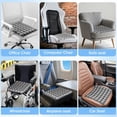 thumbnail image 5 of Travel Seat Cushion, Airplane Cushion Long Flight, Airplane Gadgets Inflatable Seat Cushions, Portable Airline Cushion With Air Pump, Wheelchair Cushions; Pressure Relief Seat Cushion - Grey, 5 of 14