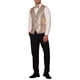 thumbnail image 2 of Conjunto de chaleco de lentejuelas brillantes INSPIRE CHIC para hombres con corbata de moño 2XL Champagne, 2 of 5