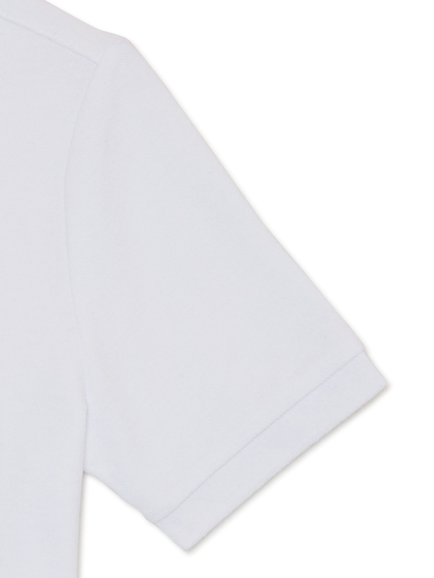 Wonder Nation Boys School Uniform Pique Polo Shirts with Short Sleeves, 4-Pack, Sizes 4-18