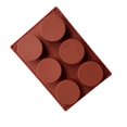 thumbnail image 2 of moule Cylindrique En Silicone, 1 Pice 4 Compartiments Moules Ronds Pour Bombones, Chocolates, Muffins, Galletas, Tasses, Sándwiches, Budines, Browni, 2 of 5