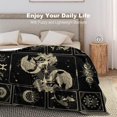 thumbnail image 5 of Pisces Constellation Blanket Astrology Sign Throw Blanket, Lightweight Microfiber Blanket Birthday Graduation to Mom Gifts for Women Men 50"X60", 5 of 6
