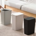 thumbnail image 2 of XGFHYJEH Bathroom Trash Can With Lid Garbage Cans for Kitchen Trash Cans Clearance for Office Bedroom Dorm, Plastic, 2 of 7