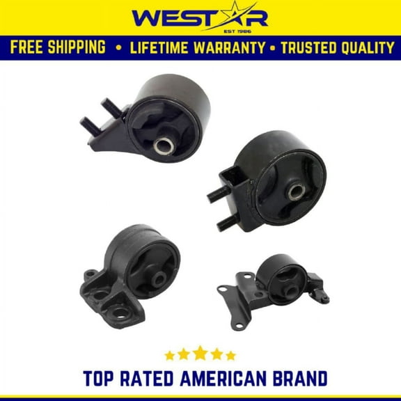 Engine Motor & Trans Mount 4PCS set Compatible for 1991 - 1996 Compatible ford Escort 1.9L Replaces 2651 2649 2648 2650