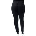 thumbnail image 3 of Jack David Womens Plus Size High Waisted BLACK/BLUE Stretch Skinny DENIM JEANS PANTS, 3 of 3