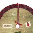 thumbnail image 3 of Falda Navidad Fiesta Navideña Creativa Fondo A Cuadros Alce (60cm), 3 of 9