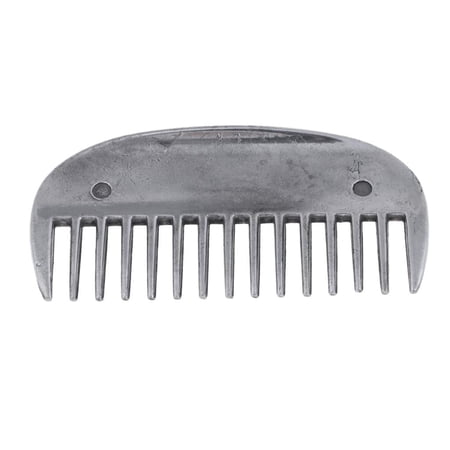 Stainless Curry Comb for Mane Cleaning Outdoors Sports Tool 8x4cm