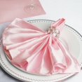thumbnail image 2 of Efavormart 20"x20" Blush Wholesale SATIN Linen Napkins For Wedding Birthday Restaurant Party Tableware Decoration - 5 PCS, 2 of 10
