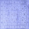 thumbnail image 1 of Ahgly Company Indoor Square Persian Blue Traditional Area Rugs, 8' Square, 1 of 4