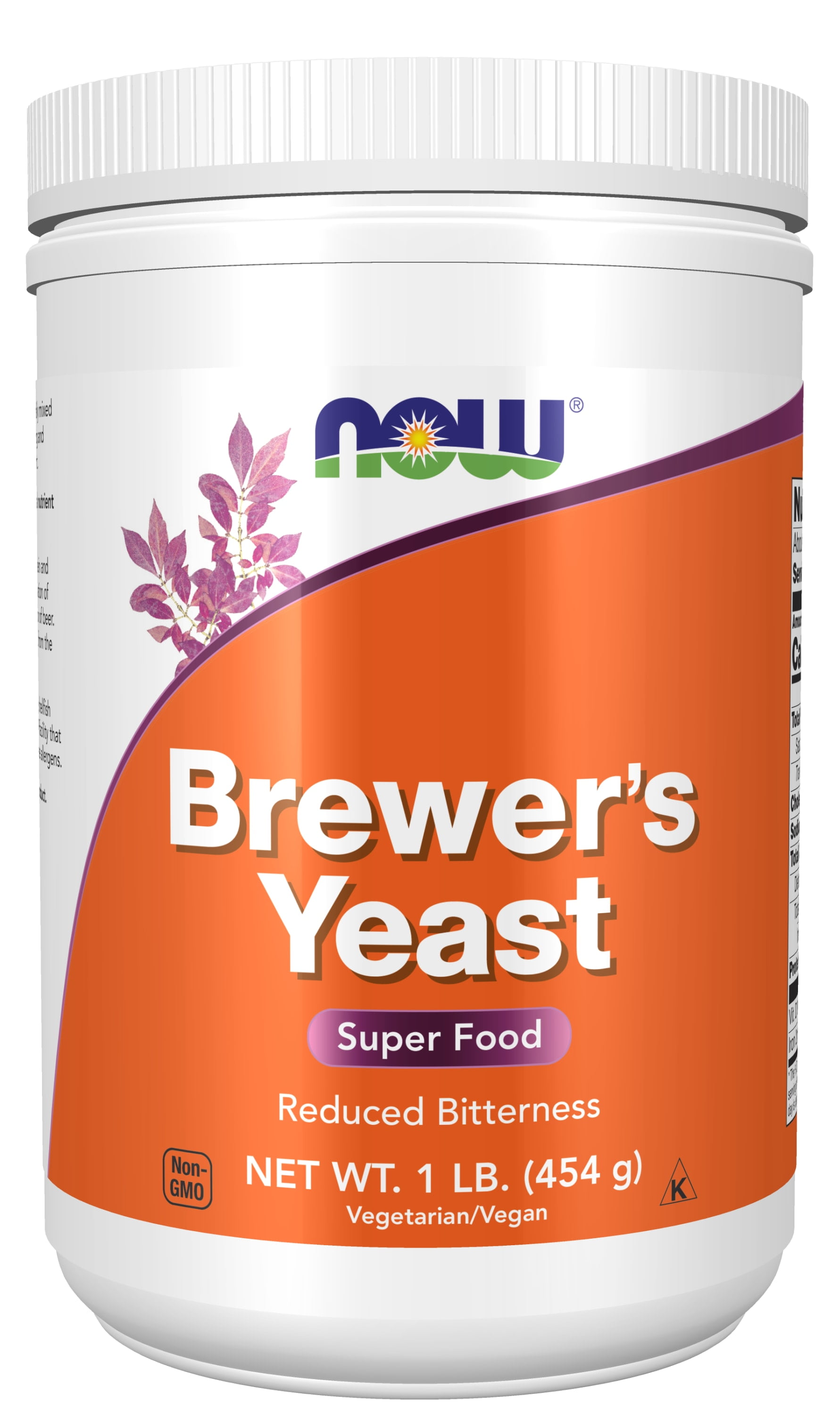 NOW Supplements, Brewer's Yeast Powder with naturally occurring Protein and B-Vitamins, 1-Pound