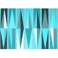 thumbnail image 1 of Ahgly Company Indoor Rectangle Abstract Light Blue Contemporary Area Rugs, 6' x 9', 1 of 4
