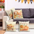 thumbnail image 3 of Fall Pillow Covers 18x18 for Home Decor Throw Pillows with Gnome Maple Leaf Autumn Pumpkin Outdoor Cushions Pillowcase for Farmhouse Fall Decorations Set of 4, 3 of 7