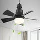 thumbnail image 4 of WDOplteas Ventilador Techo Pequeño Con Base E26 Control Remoto 3 Velocidades Ventilador Con Enchufe LED Regulable (negro 433), 4 of 9